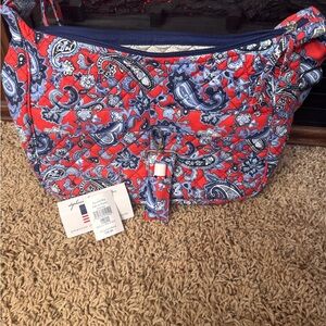 Vera Bradley Red Paisley Shoulder Bag